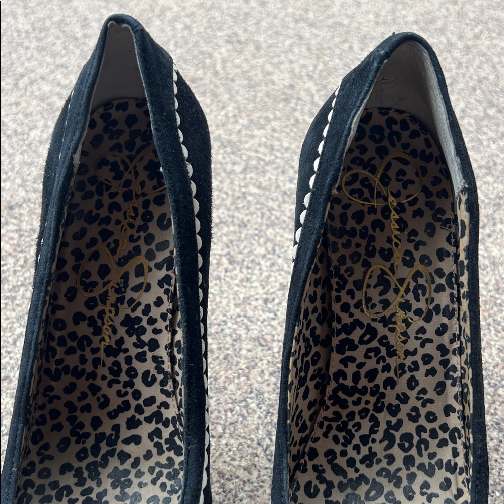 JESSICA SIMPSON Black High Heels with Bow Accent - Picture 8 of 13